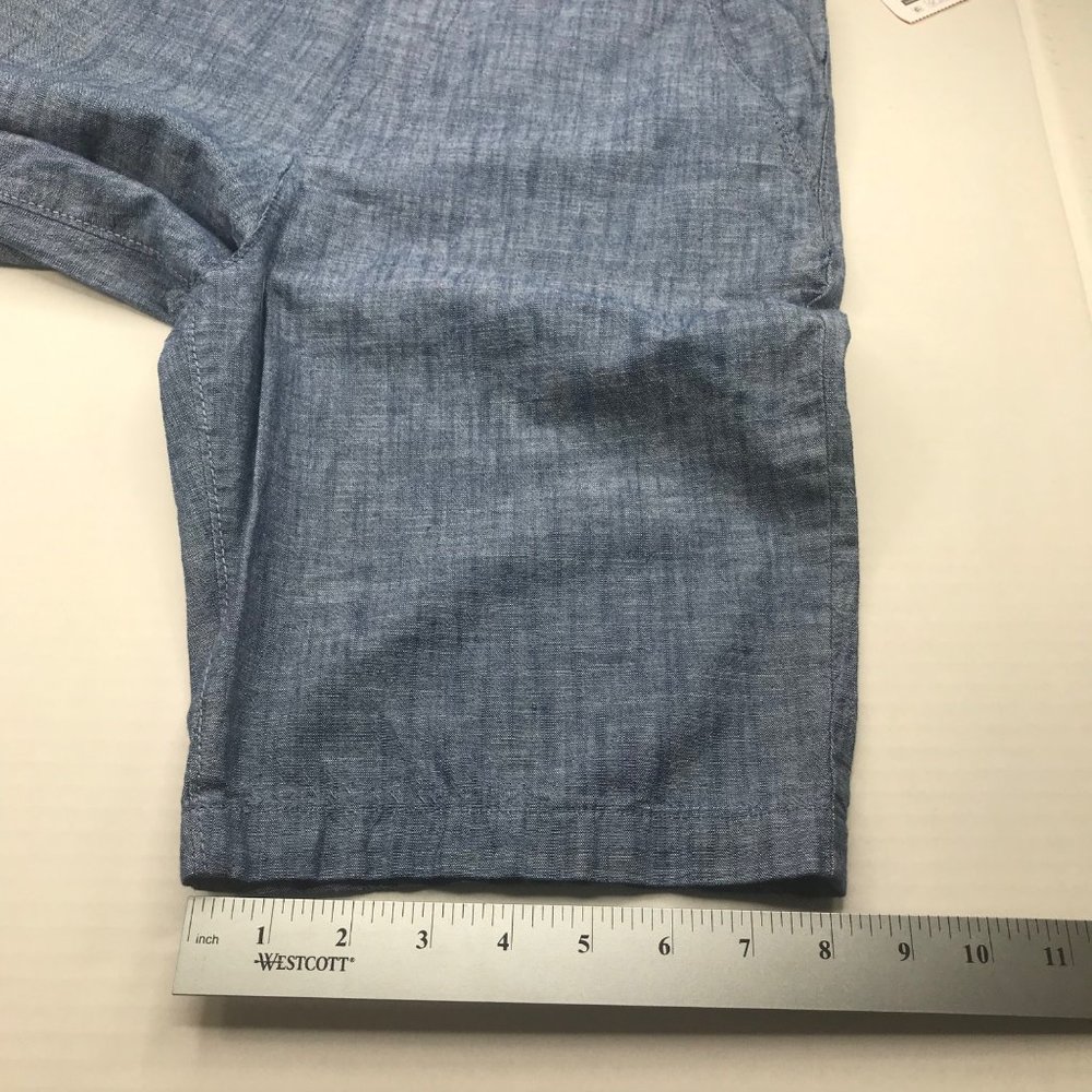 Wonder Nation Boy's Size 18 Adjustable Waist Flat Front Shorts Blue New - Picture 11 of 13